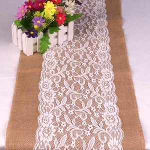 Décorations <span class=keywords><strong>de</strong></span> mariage rustiques en <span class=keywords><strong>dentelle</strong></span>, centre <span class=keywords><strong>de</strong></span> <span class=keywords><strong>table</strong></span>, <span class=keywords><strong>chemin</strong></span> <span class=keywords><strong>de</strong></span> <span class=keywords><strong>table</strong></span> en toile <span class=keywords><strong>de</strong></span> jute - Product Image 6
