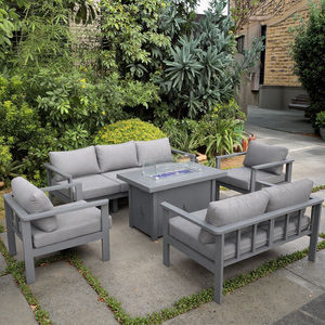 Promo Table rectangulaire pour foyer de patio en aluminium avec canapé - Product Image 2