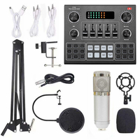 Nouvel équipement de podcast Studio carte son vocale et mélangeurs Bm800 Microphone V9X PRO carte son enregistrement de musique pour Tiktok Live