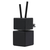 Diffuseur d'aromathérapie pour voiture, flacon d'huile essentielle en verre en forme de cube géométrique, flacon de parfum portable rechargeable pour voiture