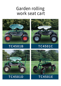 รถเข็นสกู๊ตเตอร์กลางแจ้งสำหรับสวนรถเข็นนั่งจัดสวนเก้าอี้สตูลล้อสำหรับทำงาน - Product Image 4