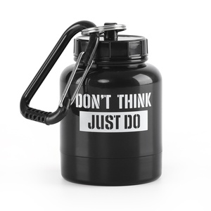 <span class=keywords><strong>Mini</strong></span> tarro portátil de proteína en polvo con llavero, embudo, botella de medicina para Fitness, montañismo, botellas de agua, categoría de producto - Product Image 1