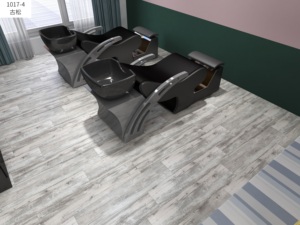 พรมลายไม้นูน6 "x 36" กันน้ำสำหรับห้องน้ำบริสุทธิ์ลาย100% พื้นพลาสติก SPC แกนแข็ง - Product Image 3