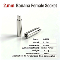 2mm Banana Female Socket Brass Banana Jack Terminal Adapter for Test Instruments Power Supplies Lab Electronic Circuit Testing