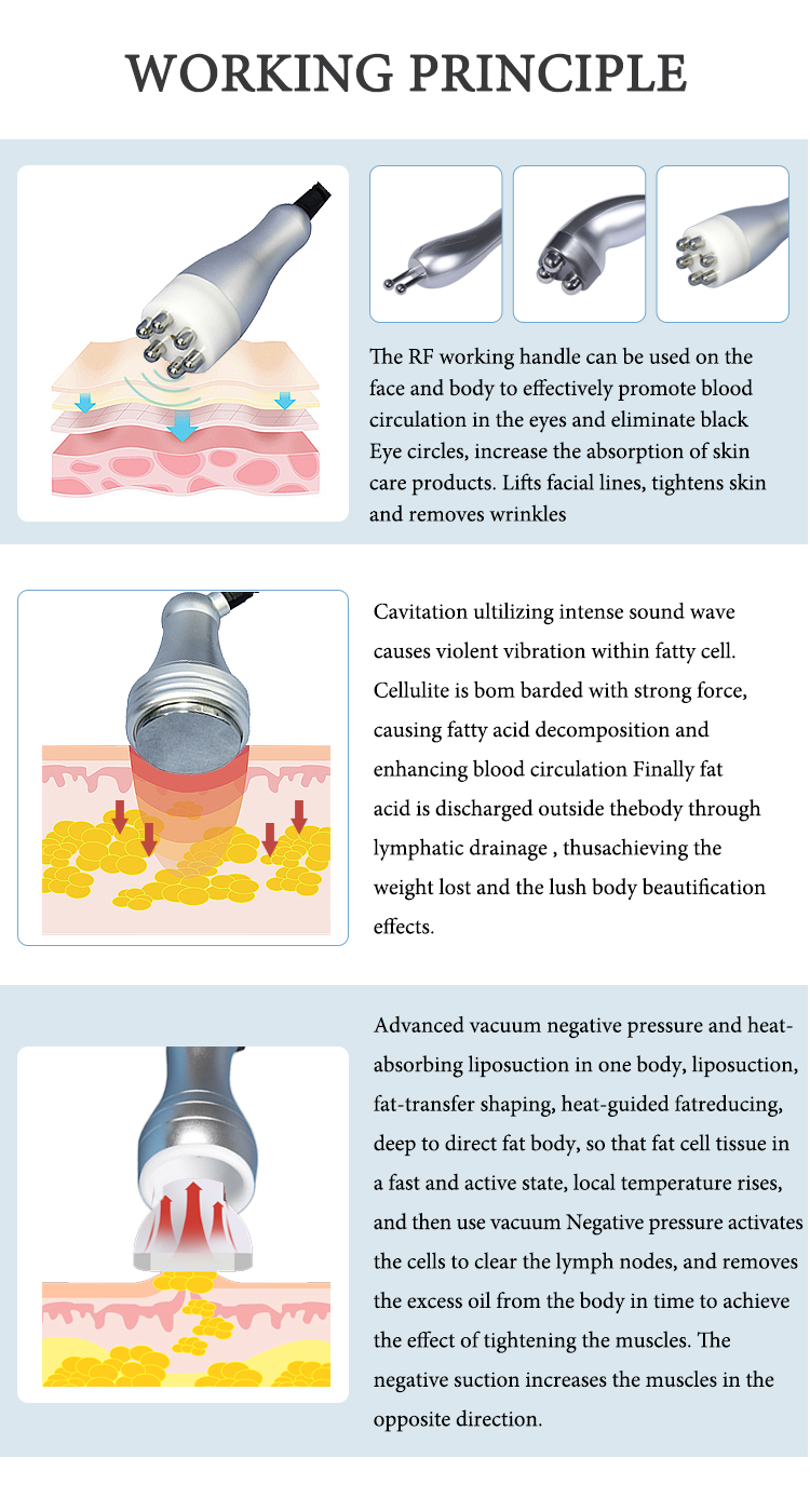 Hot sale weight loss 5 in 1 High Quality Ultra Cavitation Rf Vacuum Slimming Machine CE certificate