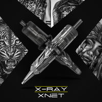 X-RAY XNET 20 pièces/boîte stérilisée sûre jetable M1 RM incurvée Magnum cartouches de tatouage aiguilles pour le maquillage permanent d'art corporel