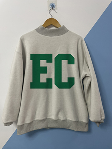 Biểu Tượng Tùy Chỉnh Của Phụ Nữ Quá Khổ Dài Tay Áo Áo Thun Áo Mùa Thu Vui Vẻ Thư Thêu Mock Cổ Áo Sản Xuất Cao - Product Image 6