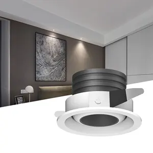 Ecolux nuevo diseño doble profundo antideslumbrante transmisión de luz uniforme no punto sin parpadeo iluminación interior foco LED