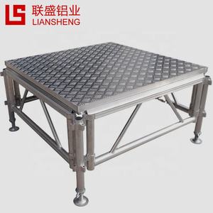 Commercio all'ingrosso facile installare il palco portatile all'aperto del podio del concerto a quattro gambe in alluminio del palco regolabile in altezza piattaforma per l'evento - Product Image 4