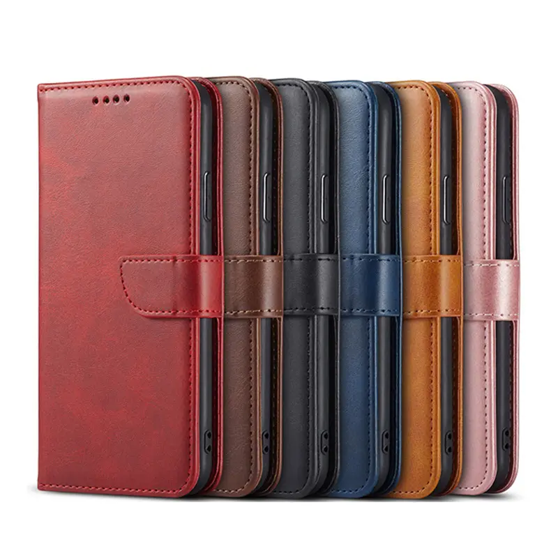 High Quality PU Leather phone card holder Flip Wallet Mobile Phone Case For iPhone 11pro max Book Flip Cover