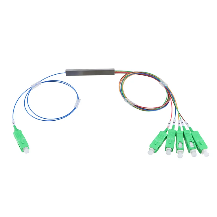 Ut-king Factory-Divisor PLC de fibra óptica FTTH 1-5 1x5, conector SC UPC/APC, 1x5 plc