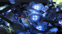 LED de alto brillo 24V Certificación UL/CUL/CE Luz de píxel Pista de aluminio Estilo de medusas Luces puntuales para aleros