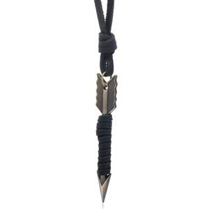 قلادة سترة جلدية شخصية رائعة ، قلادة سهم جلدية كلاسيكية للرجال - Product Image 6