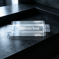 Boîte en plastique pliable en PET recyclable avec logo personnalisé, emballage cadeau haut de gamme pour parfums, cosmétiques et jouets