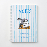 Carnet à spirales A5 à couverture souple, motif d'animaux mignons, carnet de notes, journal, fabrication de carnets personnalisés