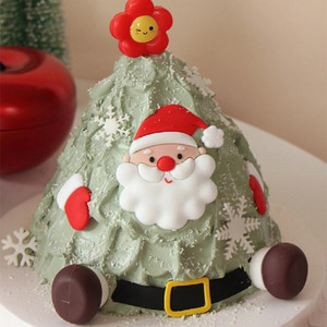 Décoration de gâteau de Noël en acrylique Père Noël, thème miel et douceur, pour fêtes et décorations de fin d'année - Product Image 2