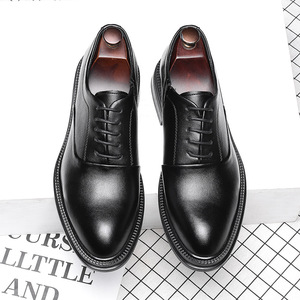 Chaussures en cuir les plus vendues pour hommes, style en cuir véritable pour hommes, chaussures habillées formelles pour hommes, style de mode haut de gamme, chaussures Derby - Product Image 5