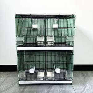 Cage à oiseaux rectangulaire 2026 avec crochet et mangeoire pour petits oiseaux, perroquets, perruches, pinsons – Idéale pour l'extérieur - Product Image 6