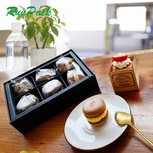 Caja de pastelería de cartón rígido de lujo personalizada, tapa de impresión en relieve y Base <span class=keywords><strong>para</strong></span> embalaje de sushi de chocolate con material de papel - Product Image 6
