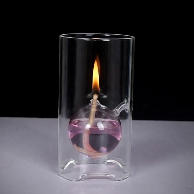 Hot Selling Cylinder Glass Candle Holder Wedding Decoration Candle Holder Glass Transparent Candle Holder