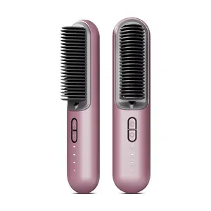 KSKIN 2024 Novo Alisador De Cabelo Portátil Negativo Ion Hot Comb Profissional Mini Alisadores De Cabelo