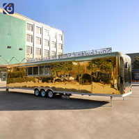Camion de restauration mobile en acier inoxydable CAMPTRL, voiture alimentaire électrique, remorque alimentaire personnalisée, conteneur à café et tacos, restaurant-bar