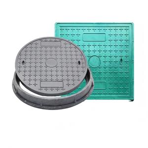Tapa de alcantarilla redonda de resina SMC de 600*50 mm, de diseño moderno, muy vendida, de alta resistencia, soporta cargas y es duradera. - Product Image 1