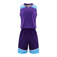 Maillots de basket-ball personnalisés vierges, tenues de basket-ball à séchage rapide, uniformes de basket-ball vierges personnalisés pour hommes, anti-humidité
