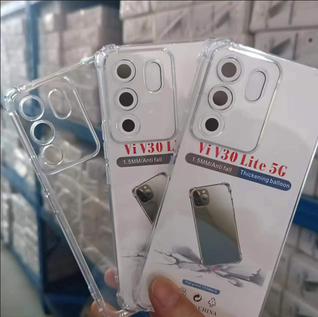 Best Quality 1.5mm  Shockproof Soft TPU Mobile Phone Cover Case for Vivo V5 V9 V17 V19 V20 V21 V23 V25 V27 V29 V30 V40