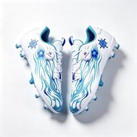 Chaussures de football pour enfants, crampons en caoutchouc, tige synthétique, doublure en coton, chaussures d'entraînement pour l'école primaire