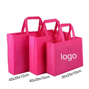 Cheap Eco friendly Customized Logo Reusable Garment Cloths bag Nonwoven Grocery Tote Shopping Bags Non Woven Bag