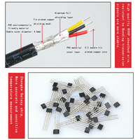 Thermistance NTC10K sonde étanche écrou en cuivre DS18B20 capteur de température pour compteur de chaleur à ultrasons