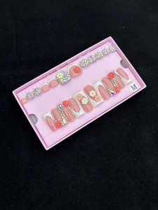 Diseños personalizados Juegos a juego de dedos de manos y <span class=keywords><strong>pies</strong></span> Prensa en las <span class=keywords><strong>uñas</strong></span> Venta al por mayor Embalaje a granel Logo Acrílico <span class=keywords><strong>Uñas</strong></span> artificiales - Product Image 3