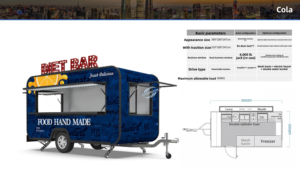 Towable Mobile Diet <b>Bar</b> Cart Double Side Service Window Outdoor Handmade Drink <b>Snack</b> Vending Trailer - Product Image 2