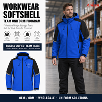 Veste Softshell Homme Personnalisée avec Logo ODM, Imperméable, Coupe-Vent, Séchage Rapide, Style Décontracté à Capuche Zippée pour le Travail en Extérieur – Vente en Gros