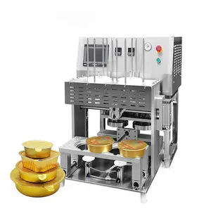 Hot Sale Aluminum Foil Lid Meal Food Tray Sealer Sealing Machine