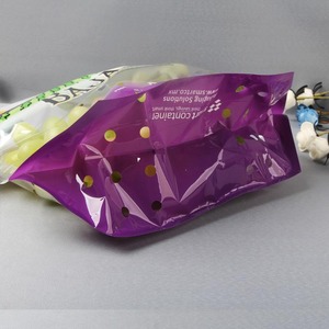 Factory Custom Resealable Slider Ziplock <strong>Packaging</strong> Vegetable Fruit Grape Apple <strong>Pepper</strong> Vented Produce Handle Bags with Vent Hole - Product Image 4