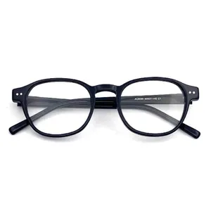 نظارات Monturas Acetato إطارات خلات ممتازة Gafas Para ombre De Acetato إطارات نظارات سوداء لجميع الوجوه