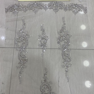 Tissu en dentelle Wuku 2027, motifs de fils, nouveau matériau - Product Image 3