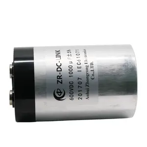 Metalizado auto-cura DC-Link capacitor tipo seco 600VDC 1000UF 2000UF