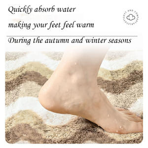 Alfombras de baño de microfibra absorbentes extra suaves personalizadas, alfombrillas de baño lavables a máquina de secado rápido para baño, alfombrillas de baño - Product Image 5