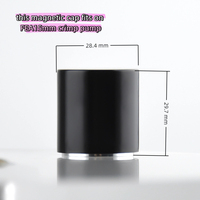Couvercle magnétique noir mat de petite et grande taille, bouchon magnétique blanc mat de luxe pour flacon de parfum