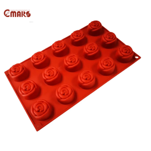 [Bakeware-30x17.5x2.5cm silicone] Croix Occitane 8 cavités. Petite Rose 15-Cavity Big Square <span class=keywords><strong>Savarin</strong></span> 8-Cavity Medium Oval <span class=keywords><strong>Savarin</strong></span> - Product Image 2