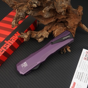 Couteau de camping KS9000 T-OF ! Couteau à lame pointue en acier D2 avec manche en aluminium aérospatial, tranchant et durable, 21,8 cm - DIY OEM - Product Image 5