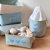 Nouveau panier de rangement en toile souple pour artisanat textile, broderie pour blocs de construction, figurines, grande capacité pour vêtements