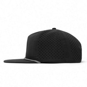 Gorra de Béisbol Impermeable de 5 Paneles con Logotipo Personalizado, Gorra Deportiva de Alto Rendimiento con Orificios Cortados con Láser y Cuerda - Product Image 3