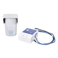 Kit de Luces LED Inteligentes para Exteriores SUREN OLCK-300R2, Impermeables IP65, Rango de Detección de 10 m, Sensor de Movimiento PIR Inalámbrico de Doble Elemento, 3-5