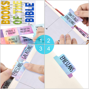 Onglets de <span class=keywords><strong>Bible</strong></span> Vieux <span class=keywords><strong>et</strong></span> <span class=keywords><strong>Nouveau</strong></span> <span class=keywords><strong>Testament</strong></span>, personnalisables dans toutes les langues, onglets de chapitres de la <span class=keywords><strong>Bible</strong></span> pour journalisation biblique. - Product Image 3