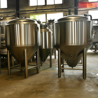 Réservoir de refroidissement conique pour fermentage, 50 l, 800L, en acier inoxydable 304, pour bière
