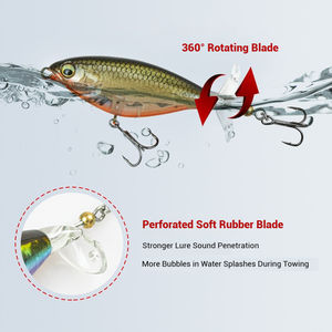 Isca Flutuante de Plástico Ultralight de 6g 11g para Pesca de Snakehead, Bluegill, Tilápia e Peixe Mandarim em Todas as Condições de Água - Product Image 3